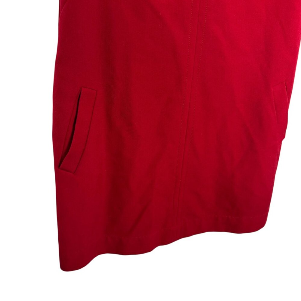 GAP Shift Dress XS Red V Neck Pockets Valentines Business Casual Sleeveless - Picture 6 of 11
